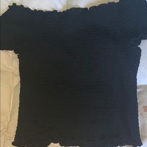 Off shoulder crop top